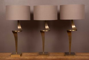 A Set of Three RV Astley Enrico Ripple Lamps