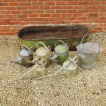 A collection of garden metalware