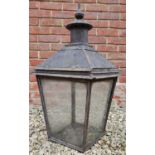 An old painted iron lantern