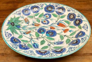 Joseph-Theodore Deck, an Iznik style faience charger