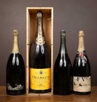 A double Magnum of Delbeck Champagne; together with three Magnums of Champagne