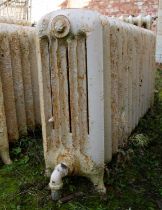 A collection of seven cast iron radiators from the Duke’s apartment at Blenheim Palace