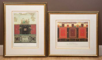 Two prints after engravings of fresco designs