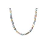 A tourmaline crystal necklace by Louise O'Neill, designed as a single strand of tourmaline