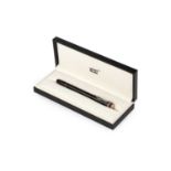 A Mont Blanc special edition Rouge et Noir rollerball pen, in black, with serpent entwined lid clip,