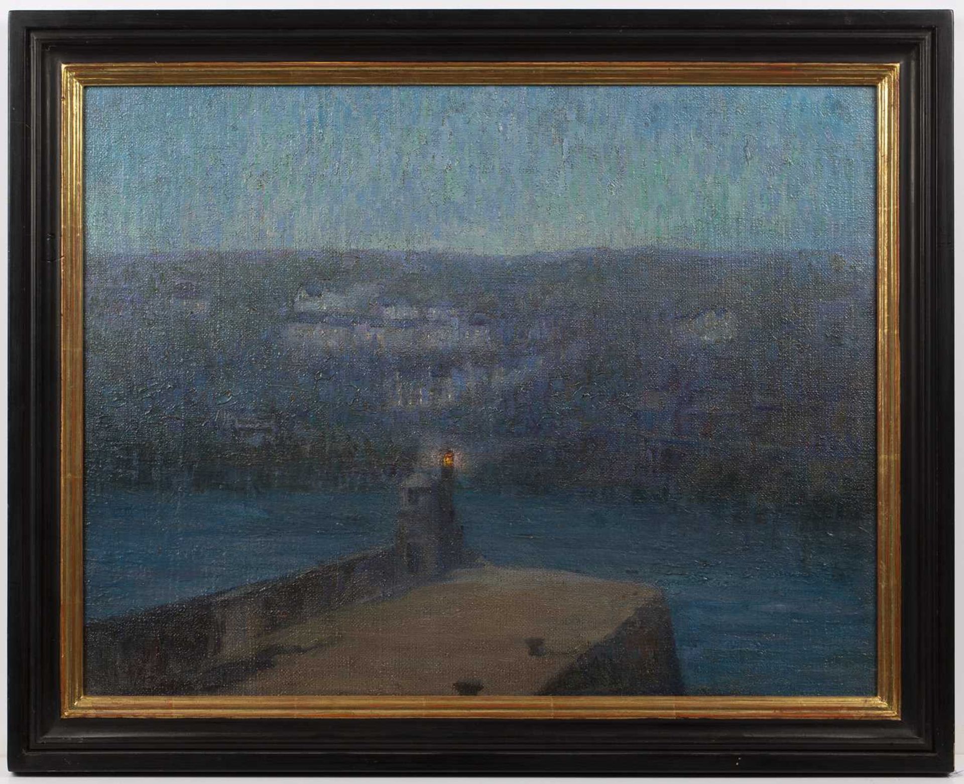 Emily Allnut (1869-1944) St Ives, Twilight signed (lower left) oil on canvas 42 x 54cm. - Image 3 of 3