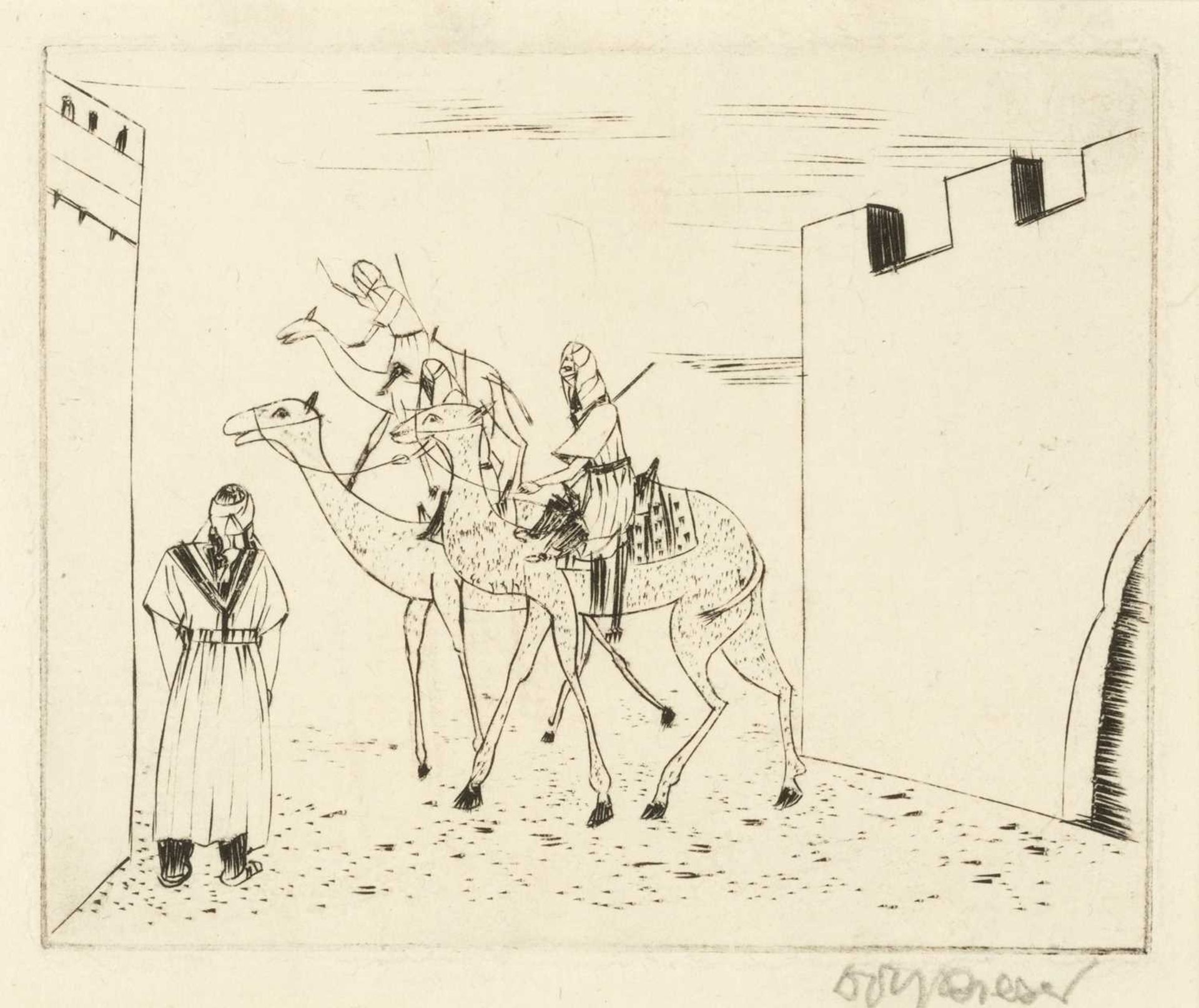 Dolf Rieser (1898-1983) Untitled signed and inscribed in pencil (in the margin) etching 23 x 32cm; - Bild 4 aus 5