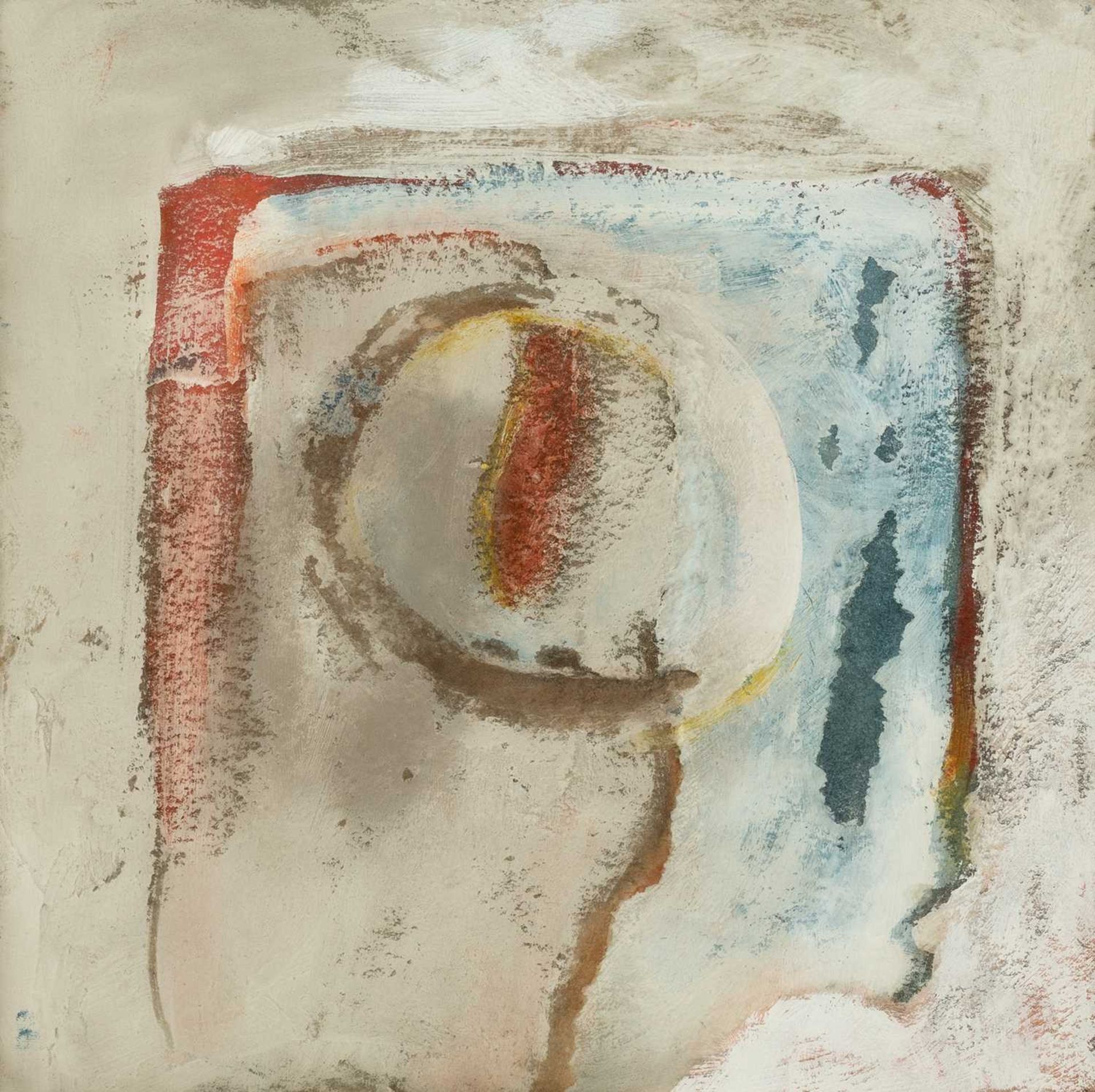 Peter Dover (b.1954) Through; and Head, 1988 signed, titled and dated (to reverse) oil and gesso