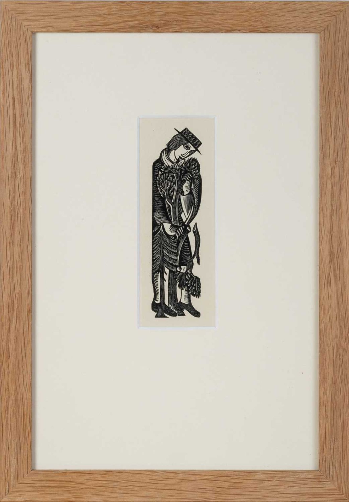 David Jones (1895-1974) Gulliver's Travels: Gulliver cuts down a tree, 1925 wood engraving 14 x 5cm; - Bild 6 aus 7