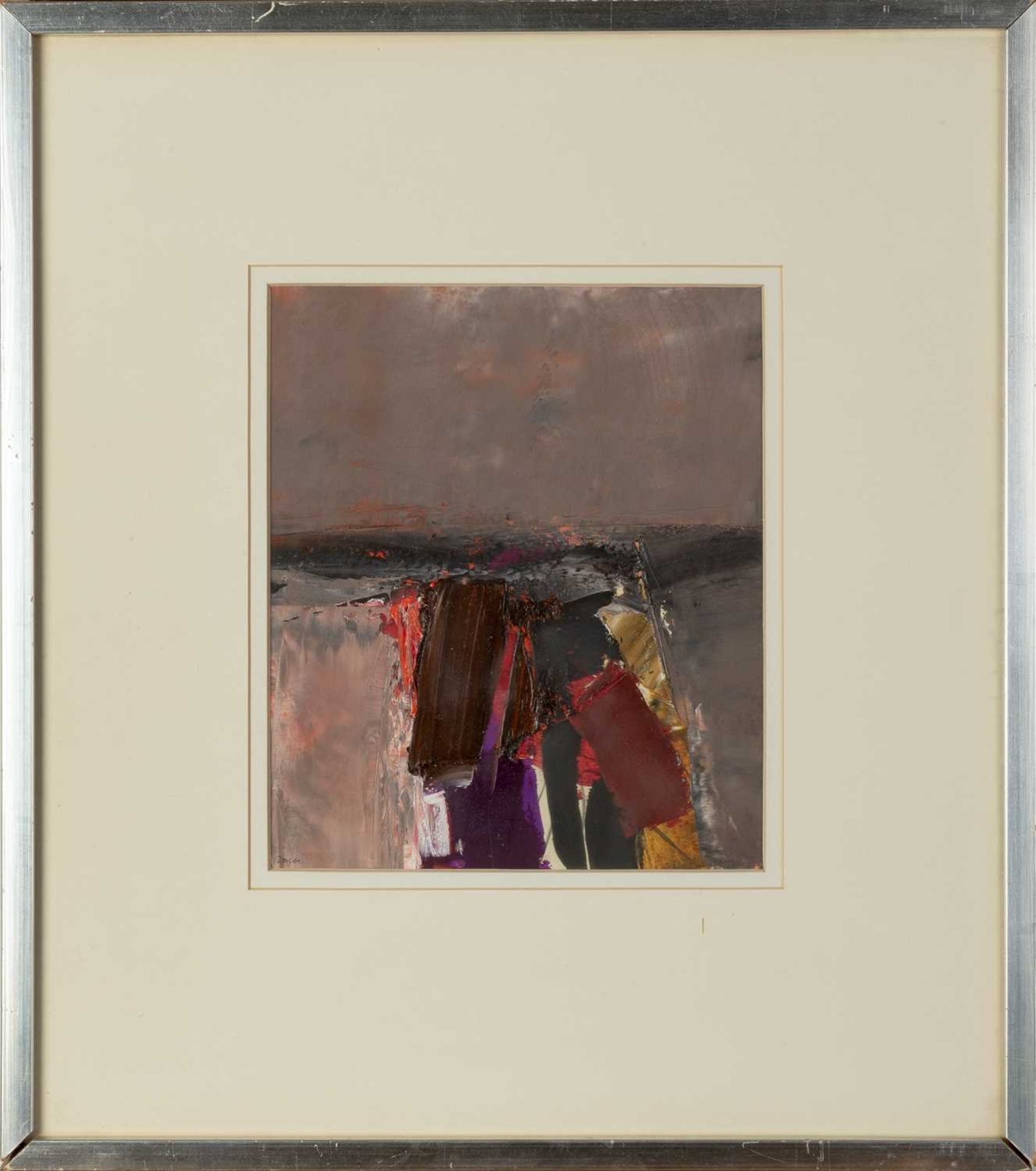 Donald Hamilton Fraser (1929-2009) Study - Landscape Composition, 1965 signed (lower left), - Image 2 of 9