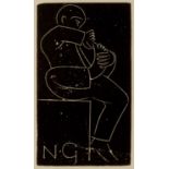 Eric Gill (1882-1940) Toilet, 1923 wood engraving 14 x 9cm. Provenance: The collection of Margaret