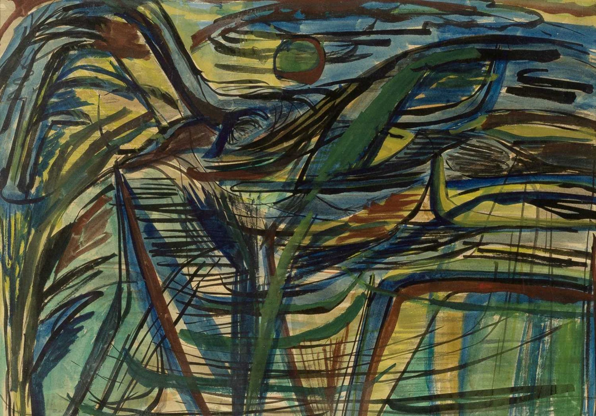 Patrick Hayman (1915-1988) Landscape signed in pencil (lower left) watercolour 24 x 34cm.
