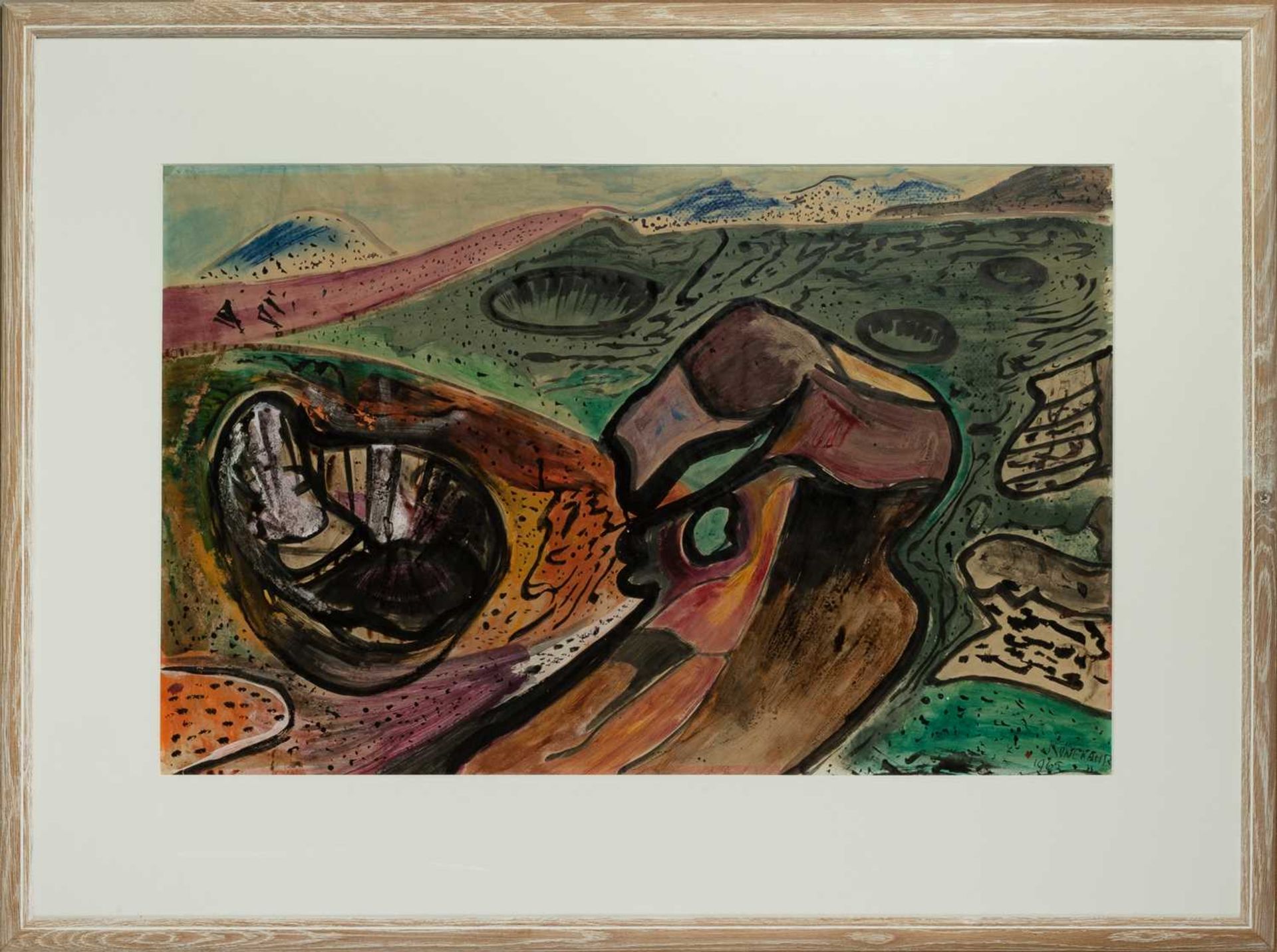 Frederick Konekamp (1897-1977) Welsh Landscape, 1965 signed and dated (lower right) watercolour 53 x - Bild 2 aus 3