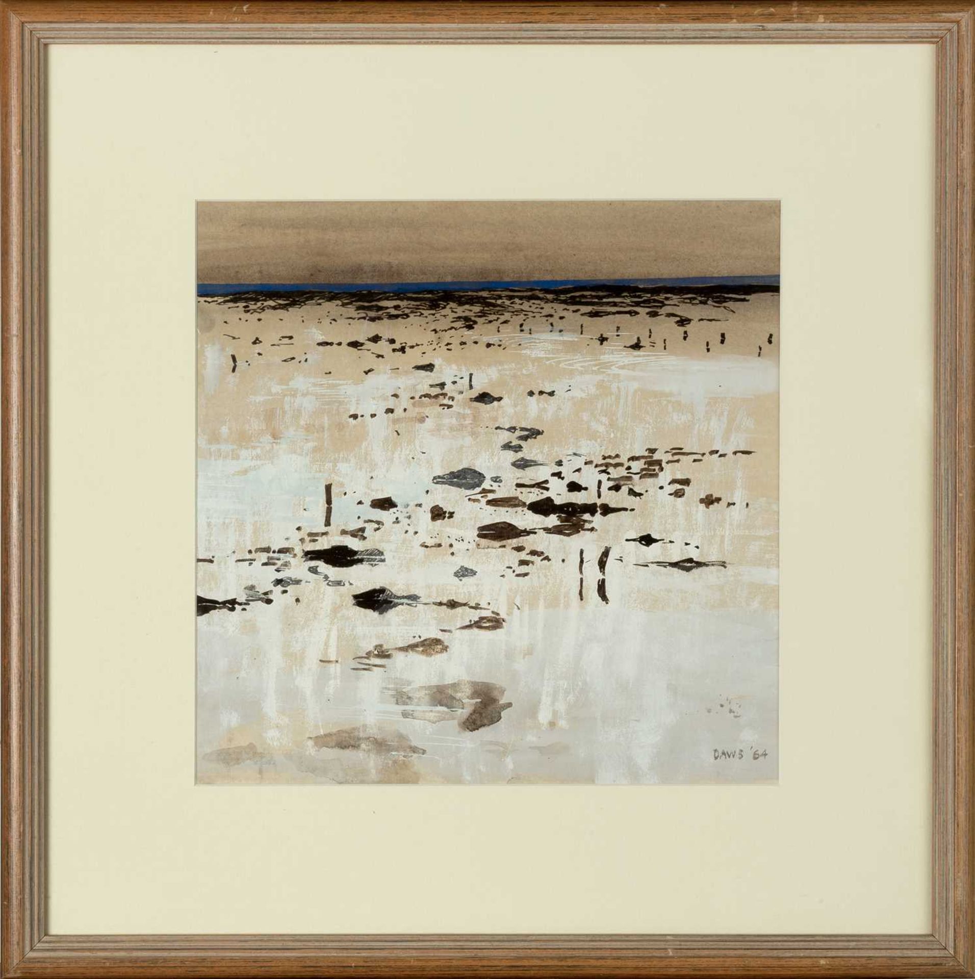 Lawrence Daws (b.1927) Beach at Low Tide, 1964 signed and dated (lower right) oil on board 29 x - Image 2 of 3