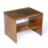 David Joel Coffee table, circa 1940s flat pack design with applied label 50cm high, 60cm wide.