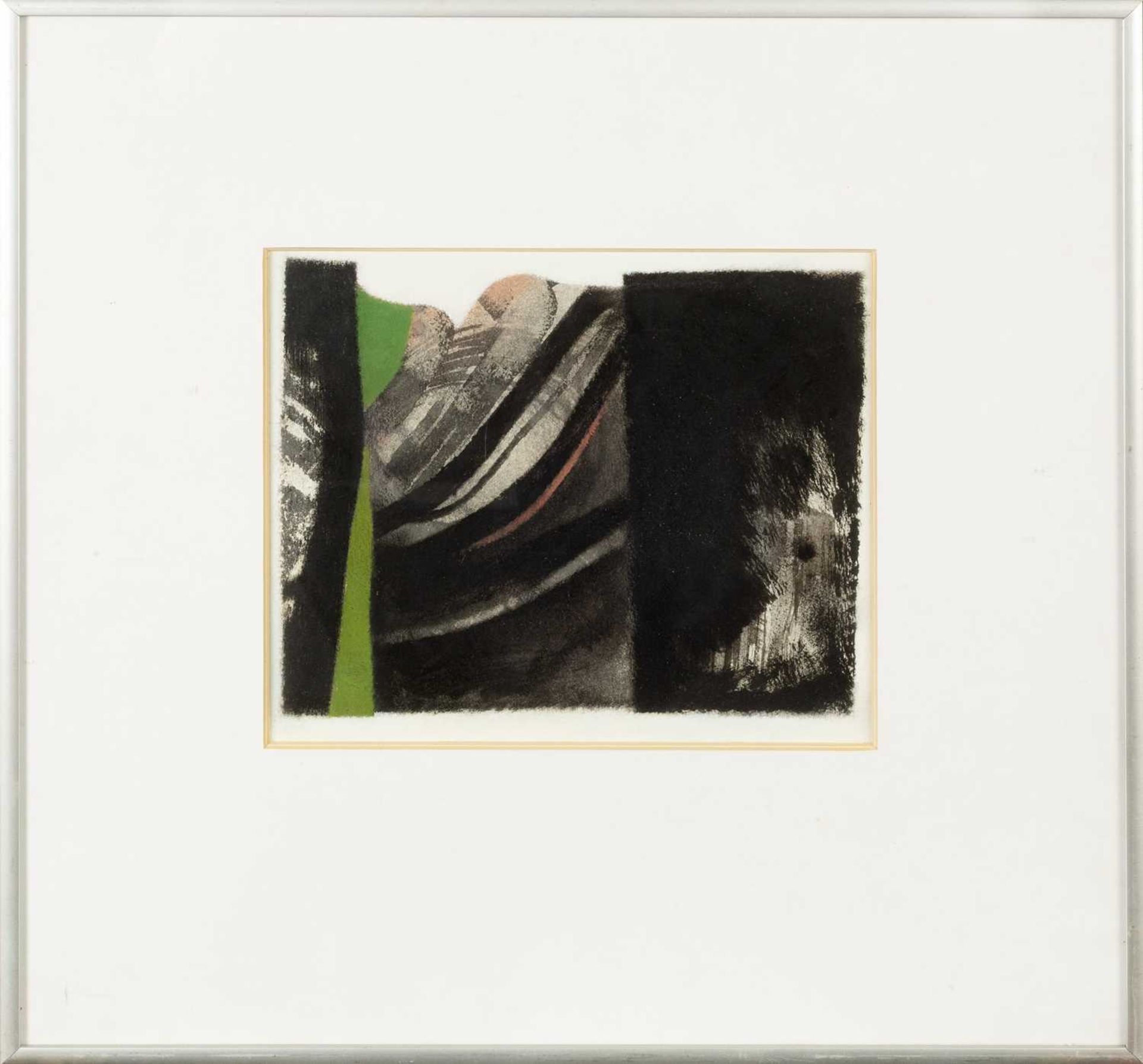 Alexander Mackenzie (1923-2002) Folded Strata, 1992 inscribed and dated (to reverse) oil and ink - Bild 2 aus 3