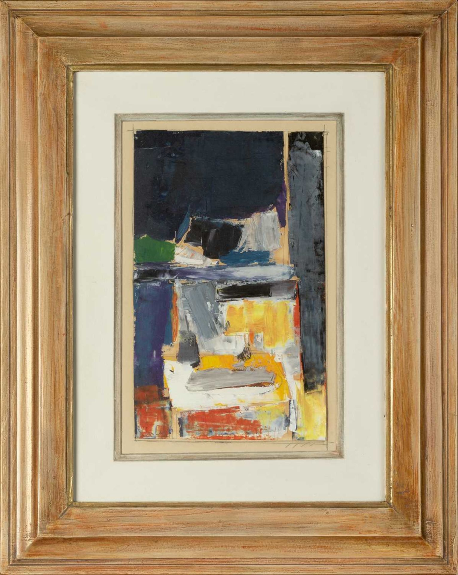 Peter Kinley (1926-1988) Untitled signed (lower left) oil on card 30 x 20cm. Provenance: The - Image 2 of 3