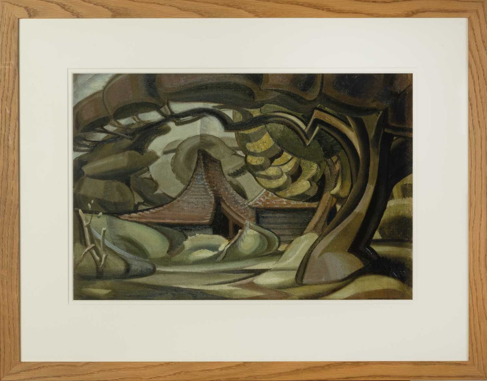 Ivon Hitchens (1893-1979) Curved Barn giclee print 35 x 53cm. Provenance: The Goldmark Gallery, - Image 2 of 3