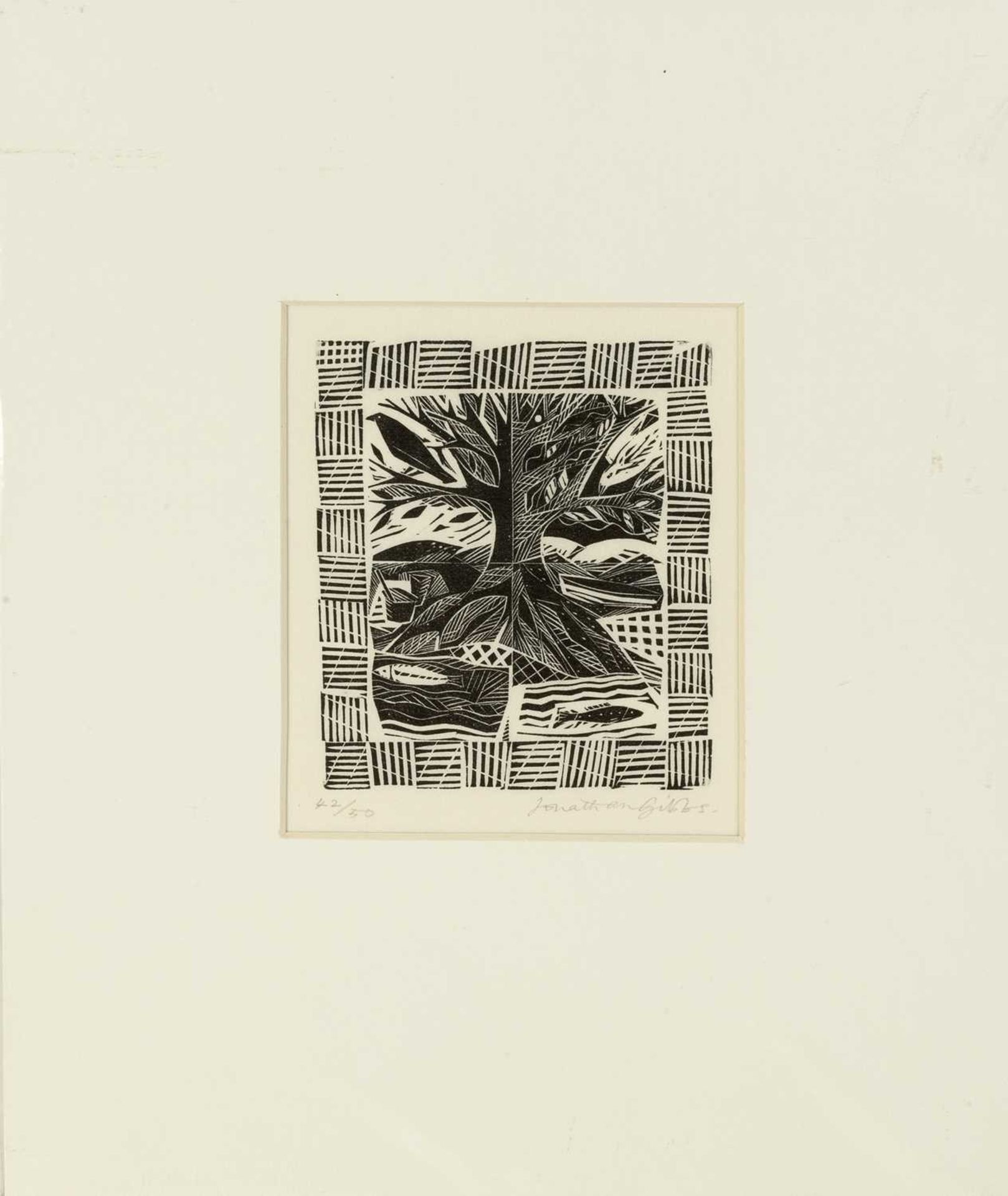Jonathan Gibbs (b.1953) Tree 42/50, signed and numbered in pencil (in the margin) wood engraving - Image 7 of 9