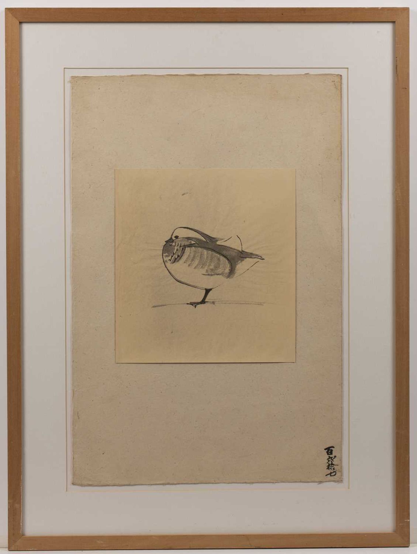 Kenkichi Tomimoto (1886-1963) Dove signed (lower right) pencil on card mounted onto paper 52 x - Bild 2 aus 3