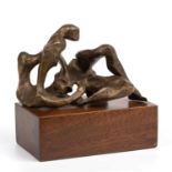 Michael Ayrton (1921-1975) Serpentine Figure, 1972 signed. numbered 2/9, Morris Singer foundry stamp
