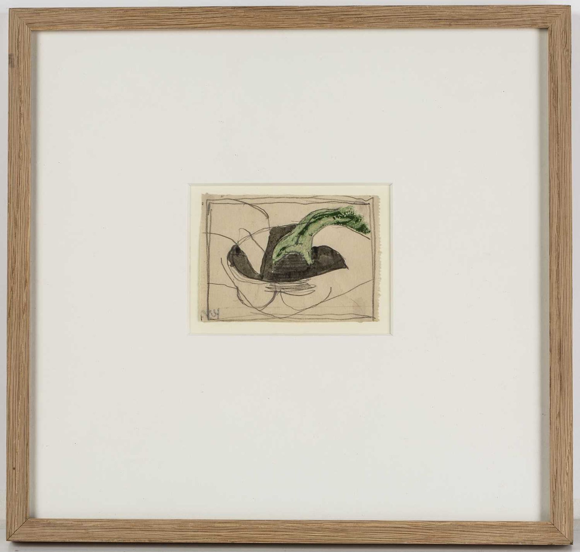 Keith Vaughan (1912-1977) Untitled studio stamp (to the reverse) watercolour and pencil 7.5 x 10cm. - Image 2 of 3