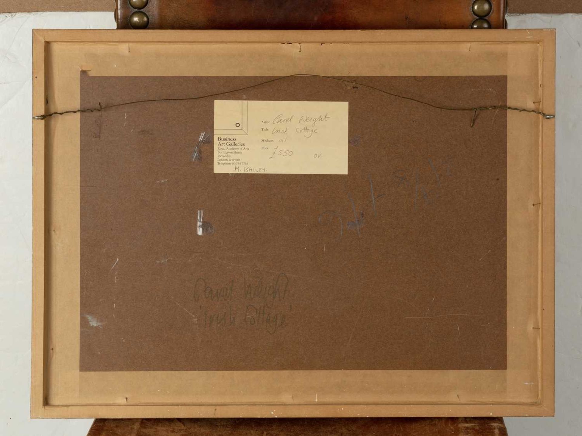 Carel Weight (1908-1997) Irish Cottage signed (upper left) oil on board 39 x 54cm. Provenance: - Image 3 of 7
