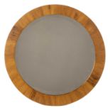 Gordon Russell Limited Circular wall mirror, 1984 presented to Terence Conran, signed by the