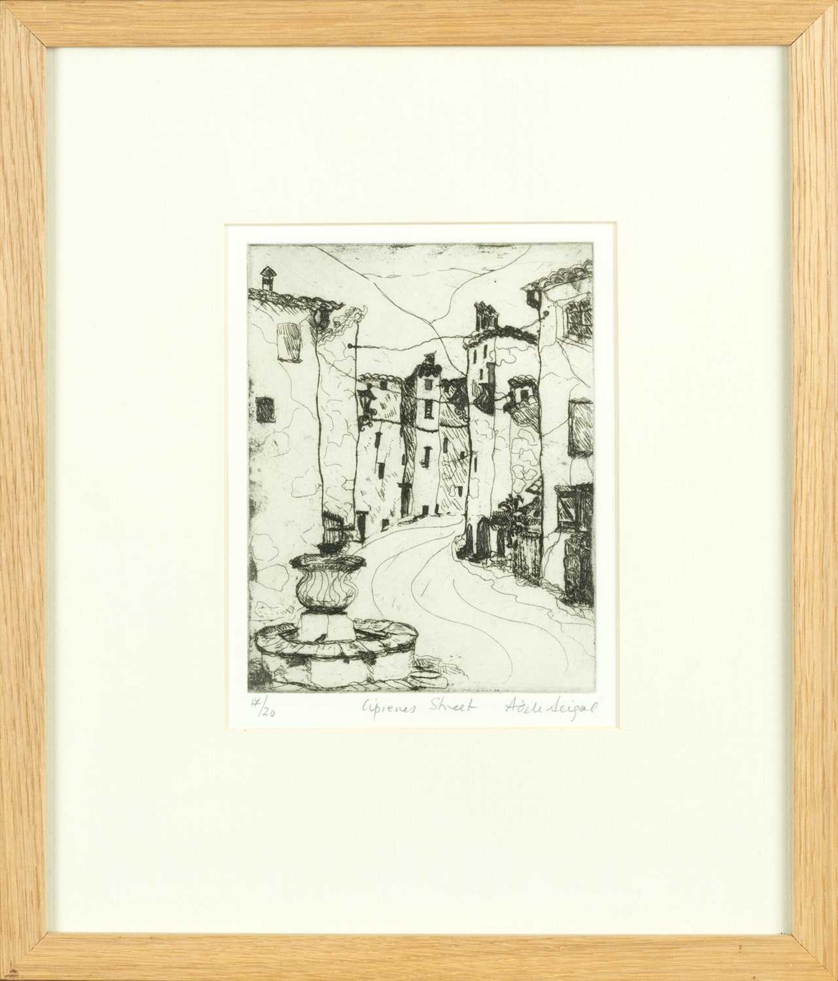Adele Seigal (20th Century) Cipienes Street 17/20, signed, titled, and numbered in pencil (in the - Bild 2 aus 3