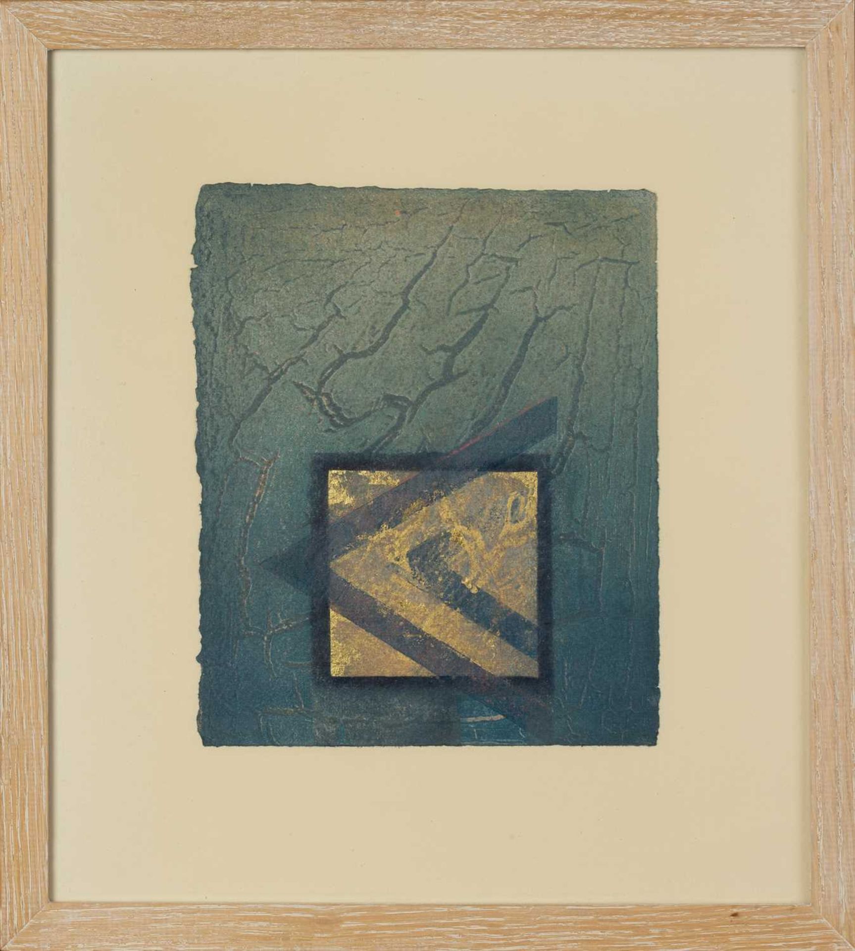 Peter Dover (b.1954) Pyramid relief monoprint 23 x 18cm; and two further monoprints by Peter - Bild 2 aus 3