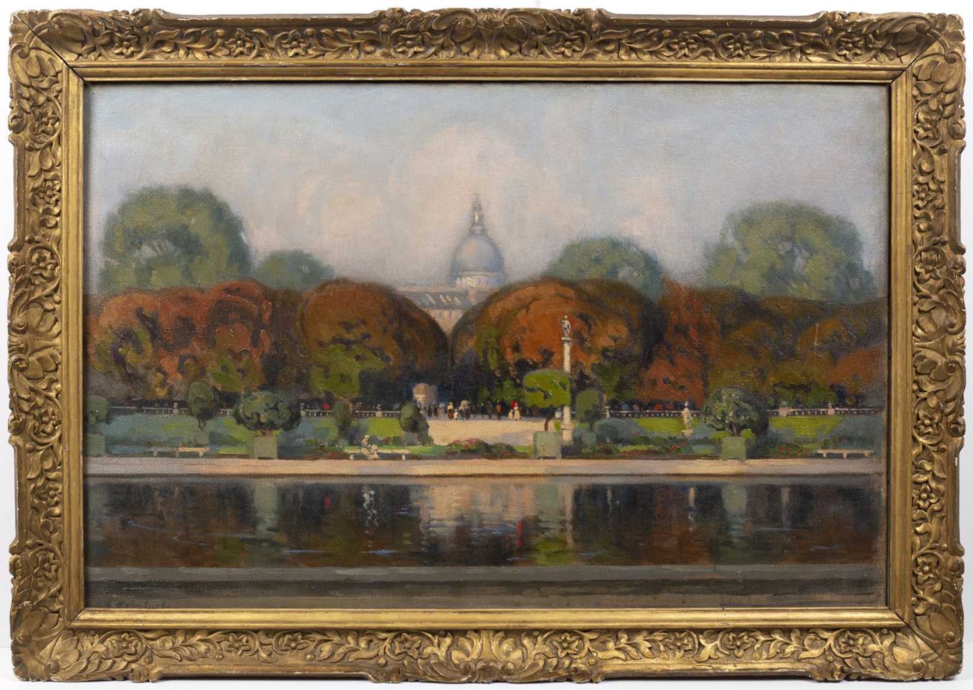 John Mansfield Crealock (1871-1959) Luxembourg Gardens signed (lower left), titled, and dated (to - Image 2 of 3