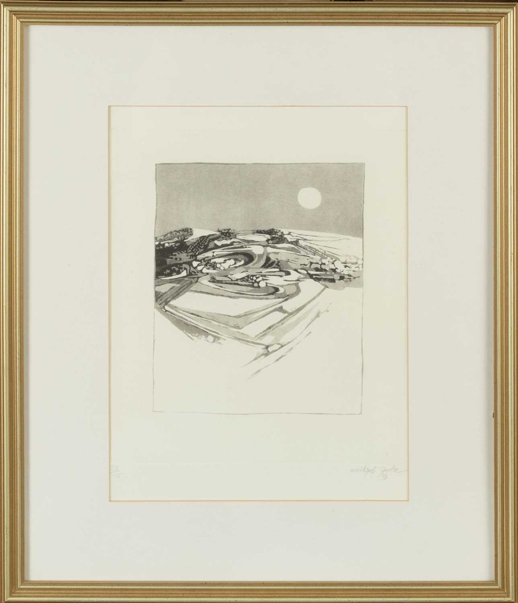 Michael Ayrton (1921-1975) Landscape of Paris 28/75, signed and numbered in pencil (in the margin) - Bild 2 aus 3