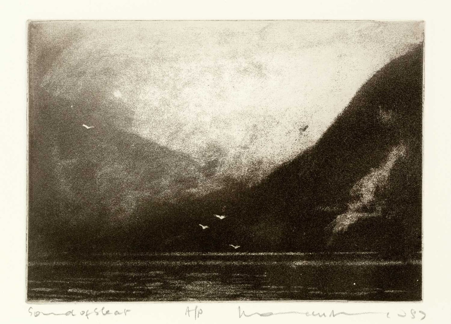 Norman Ackroyd (b.1938) Sound of Sleet, 1987 artist's proof, signed, titled, and dated in pencil (in
