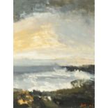 Lynda Minter (Contemporary) Seascape, 2004 signed with initials and dated (lower right) oil on board
