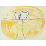 Prunella Clough (1919-1999) Yellow Oval, 1964 signed (lower right), inscribed 'To Monica, with love'