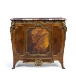A late 19th century French ormolu mounted kingwood Meuble À hauteur d'appui attributed to Joseph-