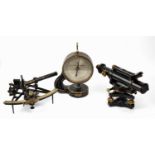 A Louis Schopper Leipzig Automatic-Micrometer together with a Troughton and Simms level and a
