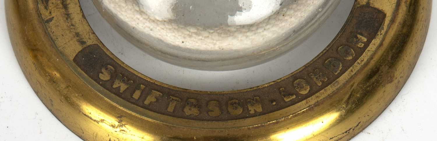 A 19th century microscope oil lamp by J.H.Steward 406 strand London 10cm diameter 29cm high with a - Image 6 of 6