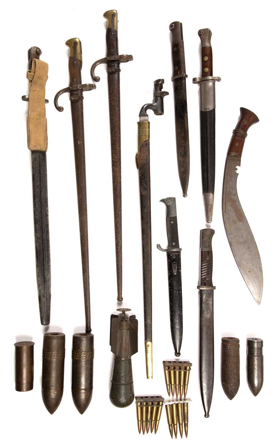 A group of eight World War I and World War II bayonets to include a 1907 pattern Wilkinson and an - Image 2 of 2