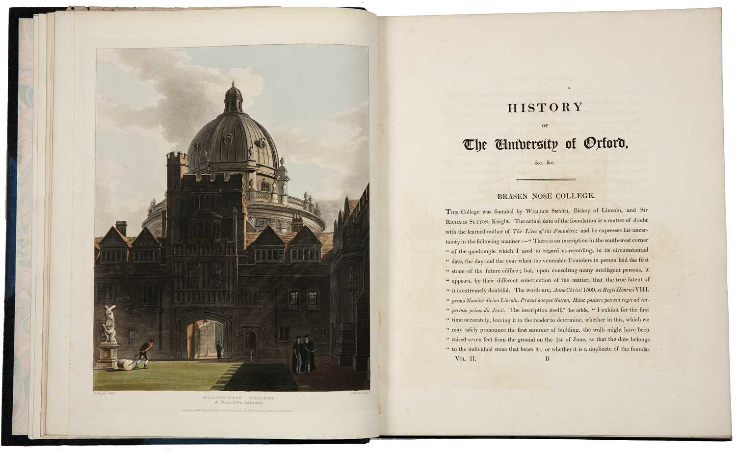 Oxford - Ackermann, Rudolph, Publisher 'A History of The University of Oxford', First Edition, - Image 7 of 10