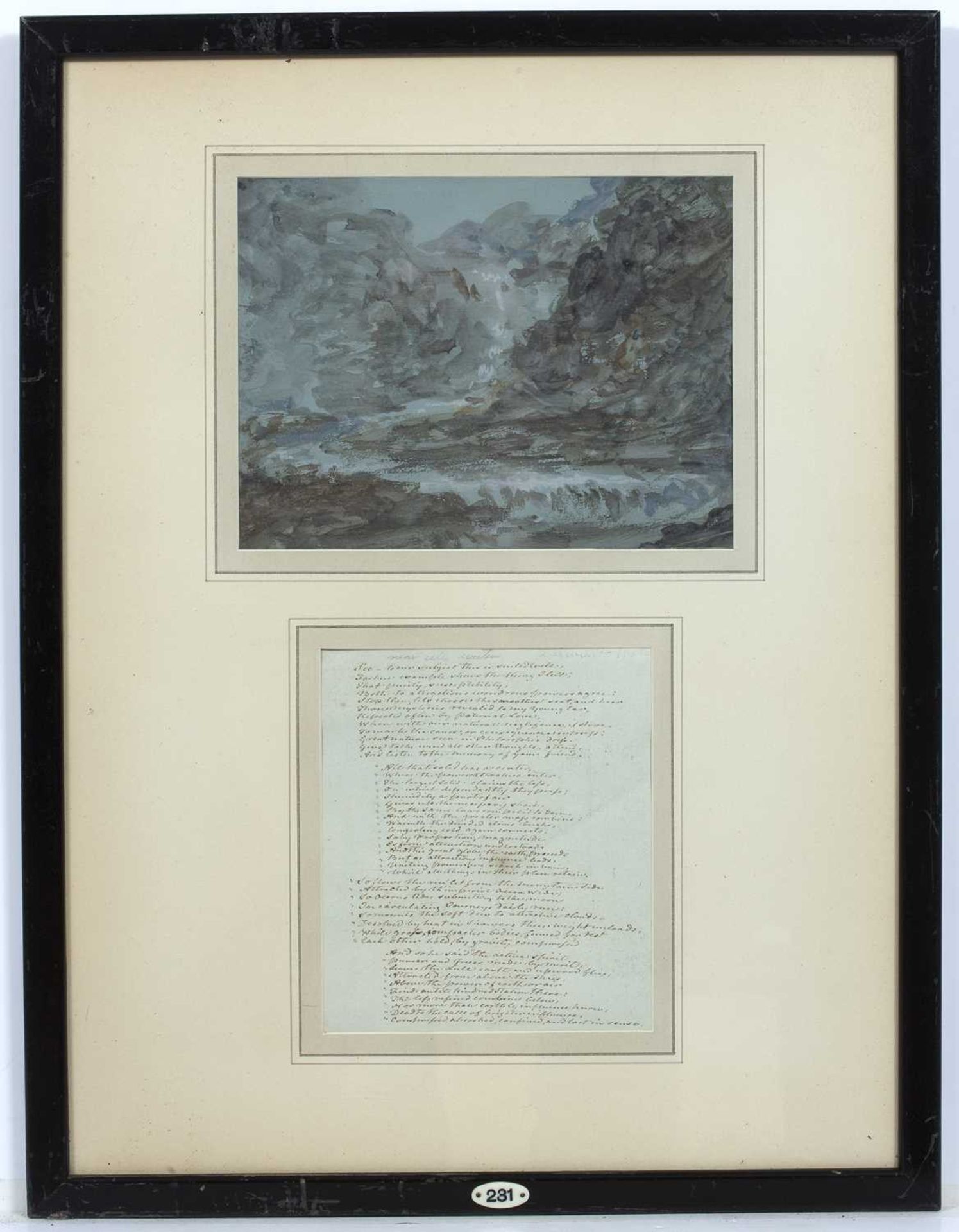 English School, four early 19th century watercolours of the Lake District, each framed together with - Bild 5 aus 12