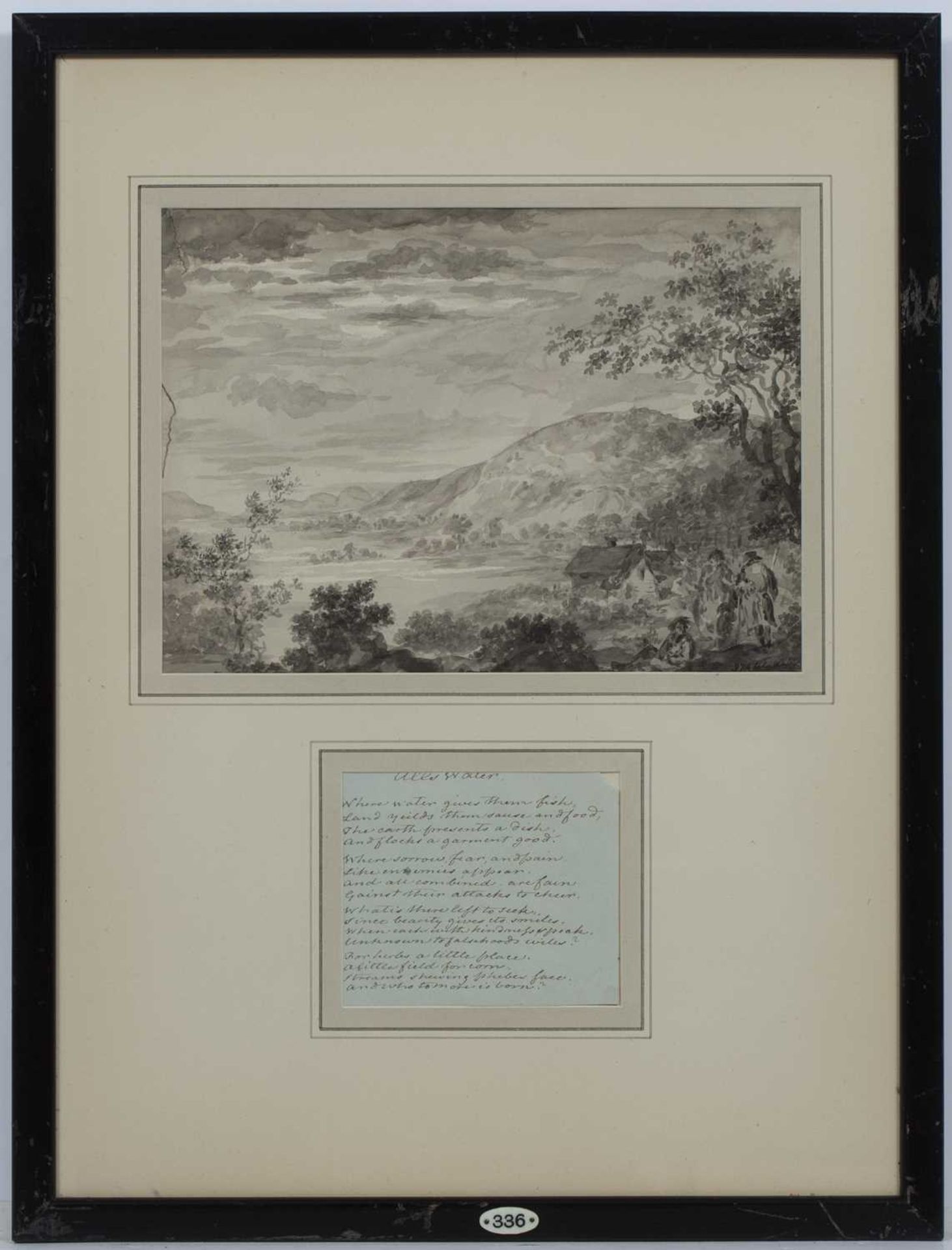 English School, four early 19th century watercolours of the Lake District, each framed together with - Bild 8 aus 12