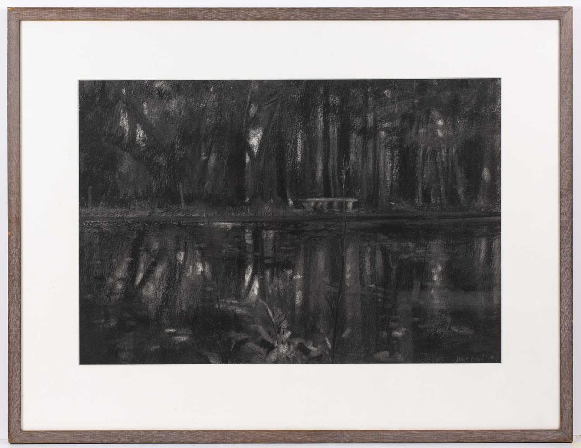 Jane Bond (1939), 'Glynd Bourne Reflection', Opera house, Charcoal 47cm x 67cm Qty: 1 At present, - Bild 2 aus 4