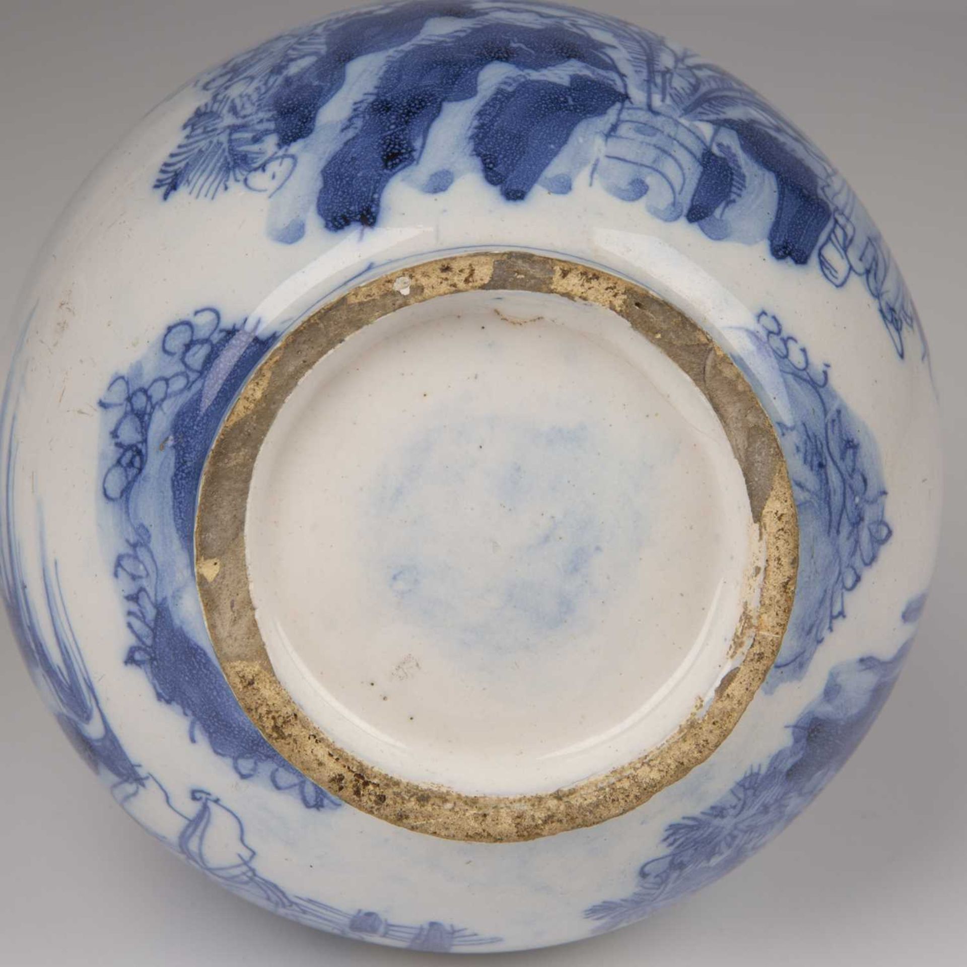 A 17th century English lobed bowl with manganese glaze circa 1660-1680 21.5 cm diameter a Dutch blue - Bild 4 aus 4