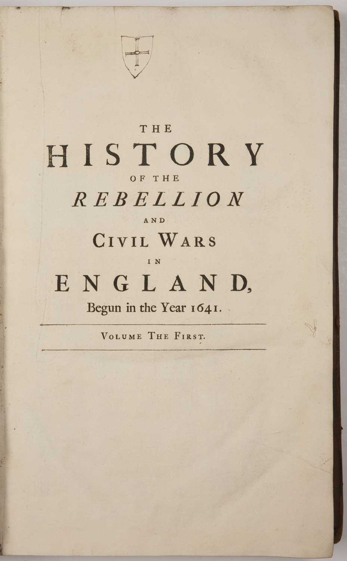 Clarendon (Edward Earl of). 'The History of The Rebellion and Civil Wars in England, begun in the - Bild 2 aus 5