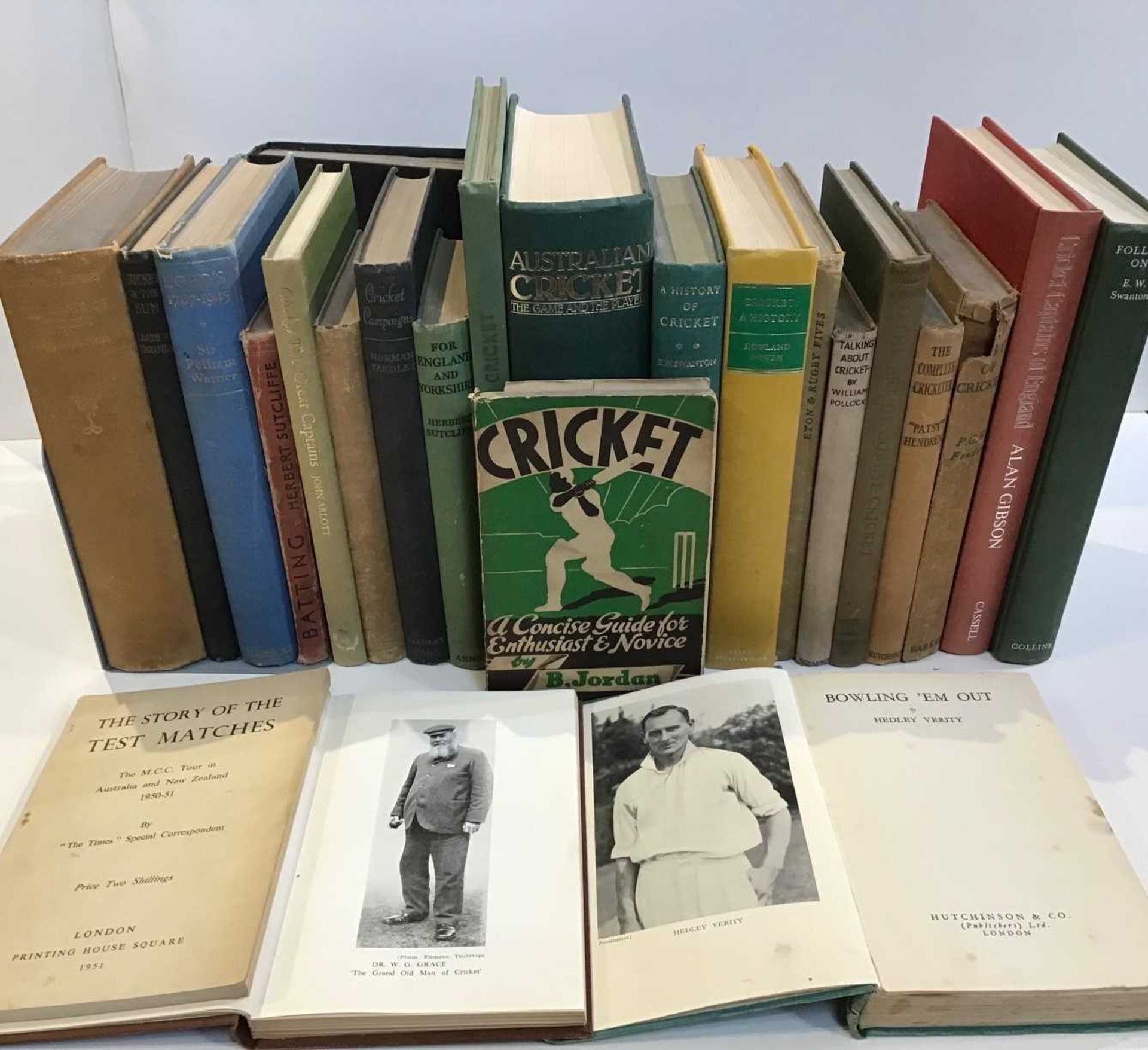 Cricket Interest A collection of c.30 cricket related titles, authors include: E. W. Swanton, '