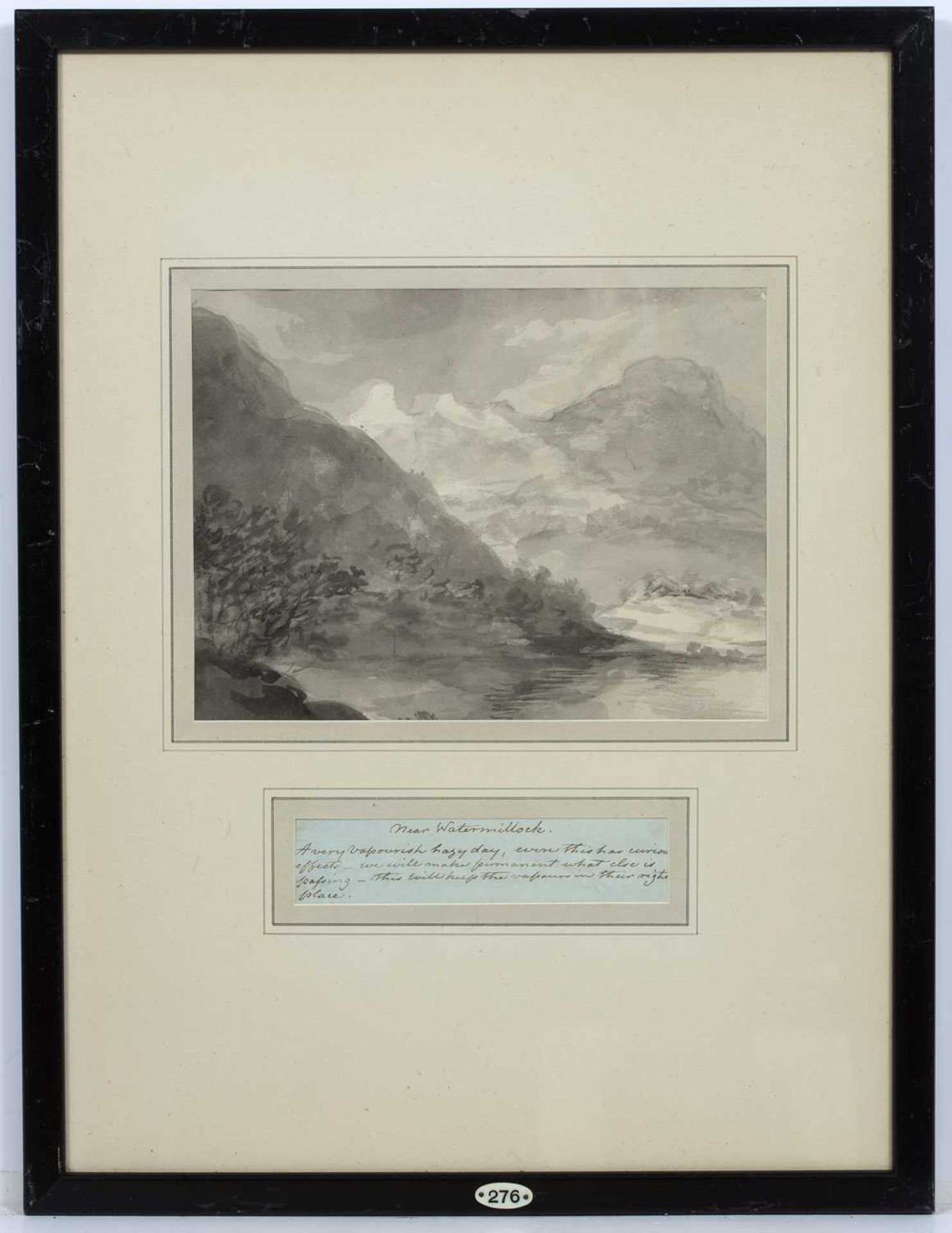 English School, four early 19th century watercolours of the Lake District, each framed together with - Bild 2 aus 12