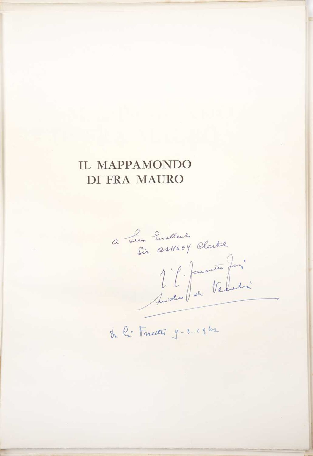 'Il Mappa Mondo di Fra Mauro' Roberto Almagià, Istituto Poligrafico Dello 'Stato Libreria Dello - Image 2 of 7