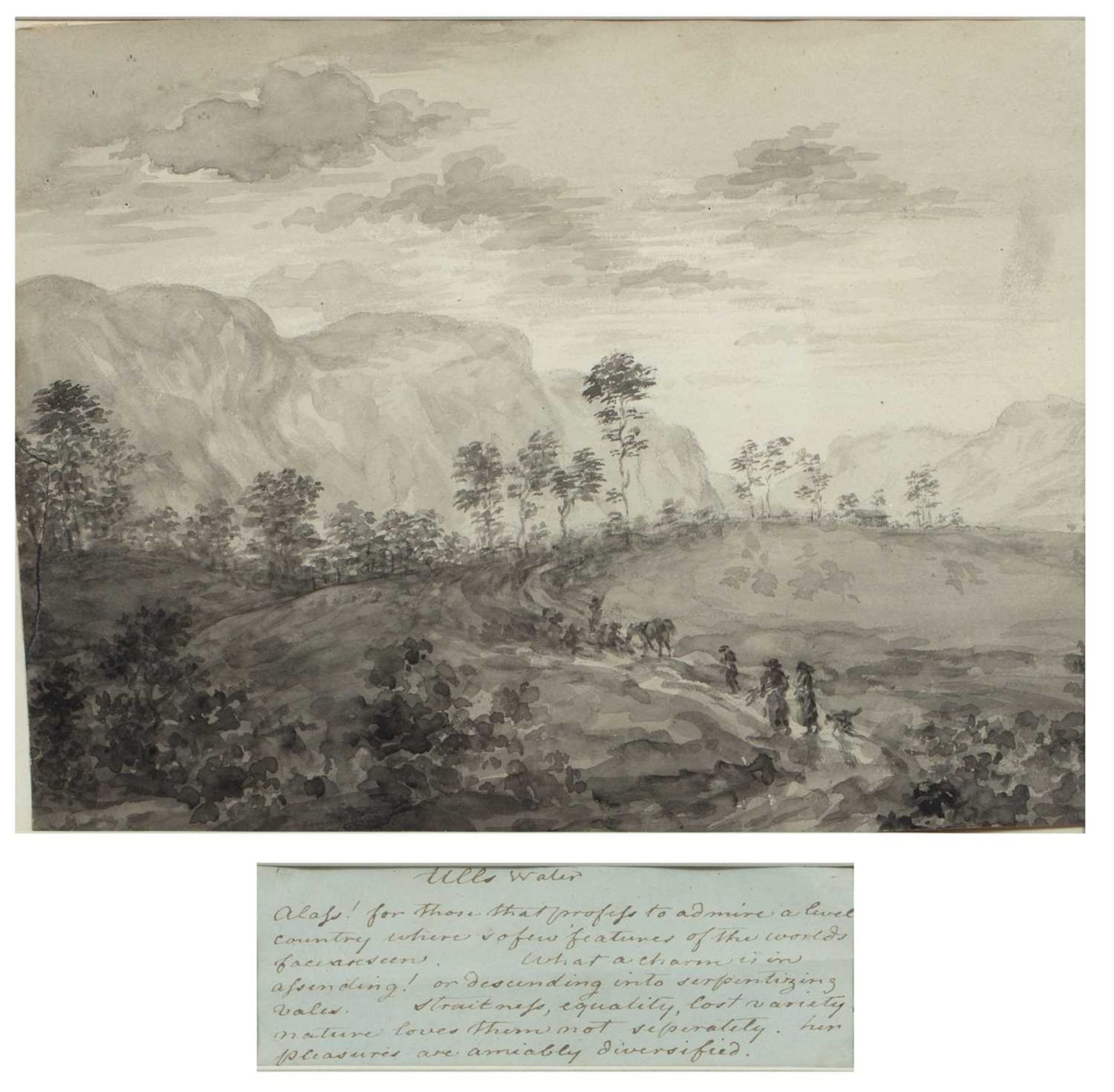 English School, four early 19th century watercolours of the Lake District, each framed together with - Bild 10 aus 12