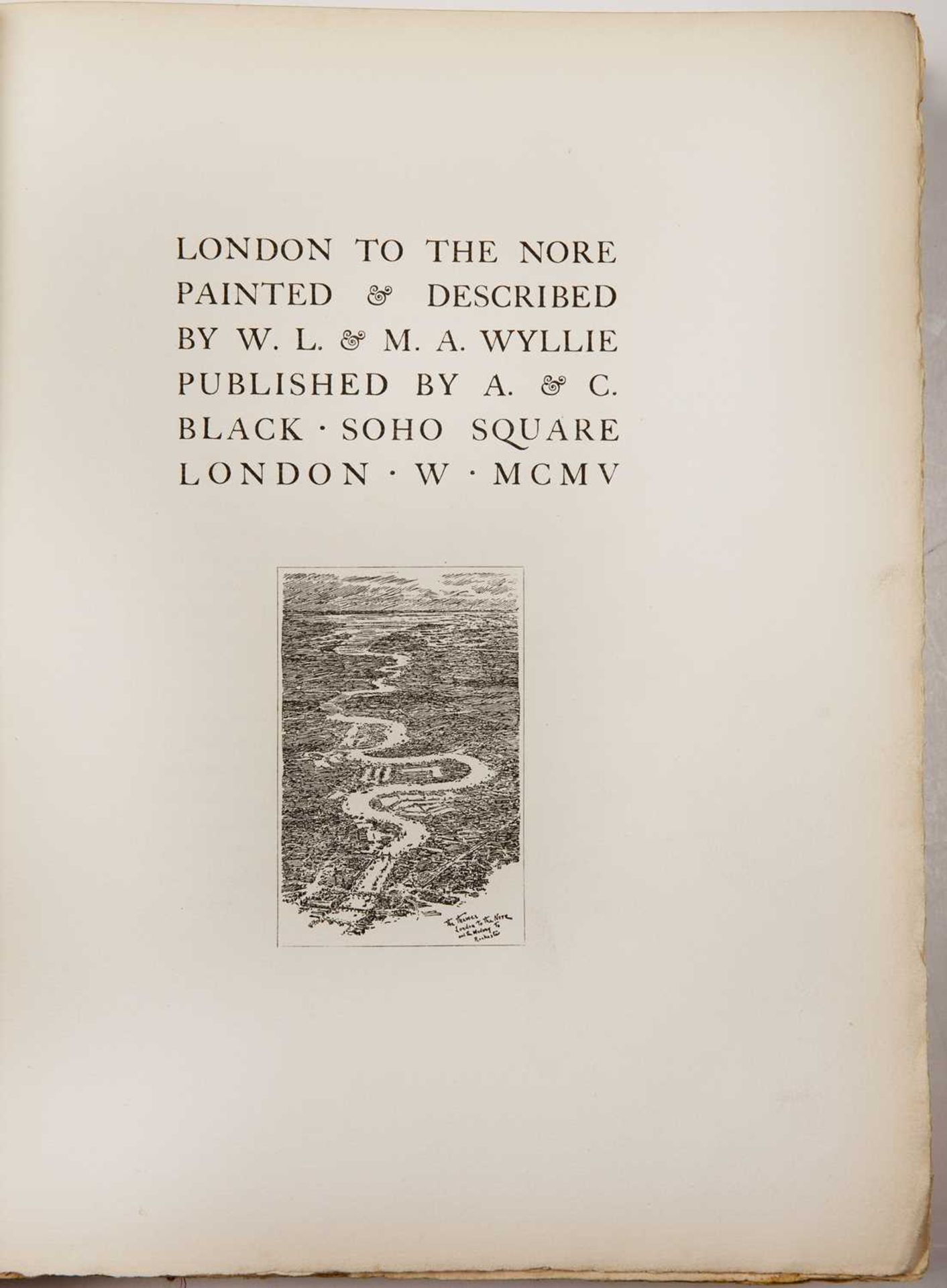 Wyllie (W.L. & M.A.). 'London to the Nore'. A & C Black, London 1905. Sixty illustrations, - Image 3 of 6